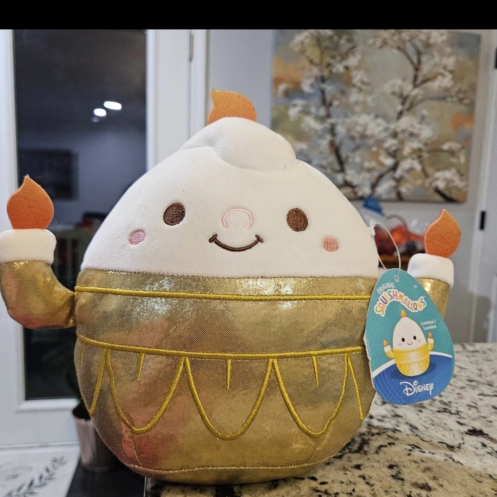Lumiere Squishmallow From Disney's Beauty and The Beast 10 Inches Brand NWT